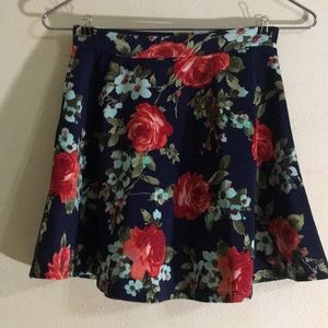Floral skater skirt